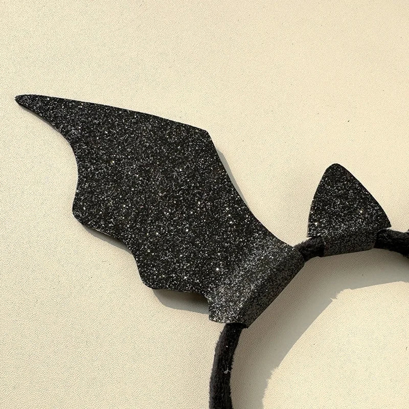Halloween Glitter Bat Headband