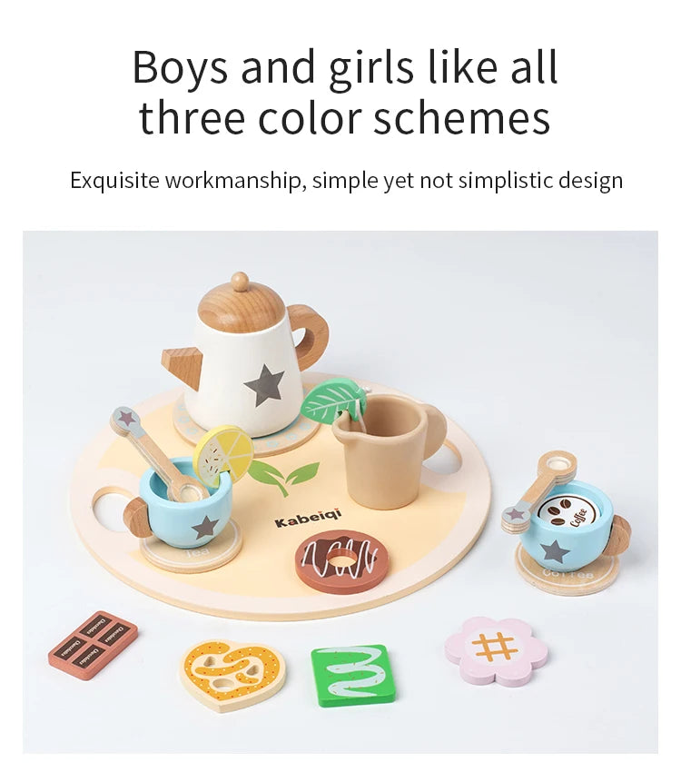 Kids Wooden Tea Party Toy