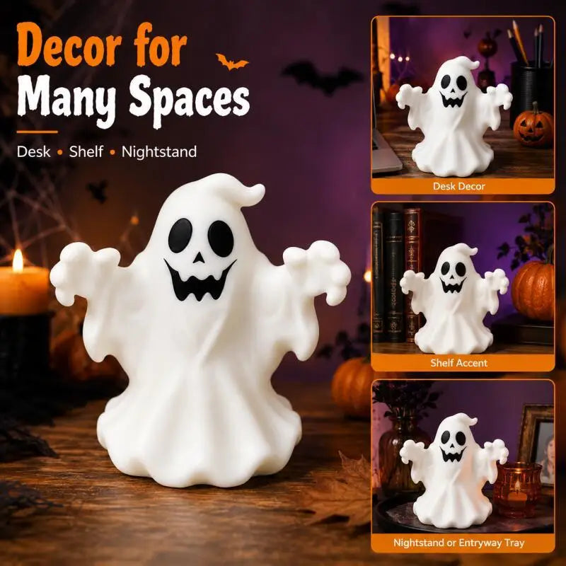 Halloween Smiling Ghost Figurine