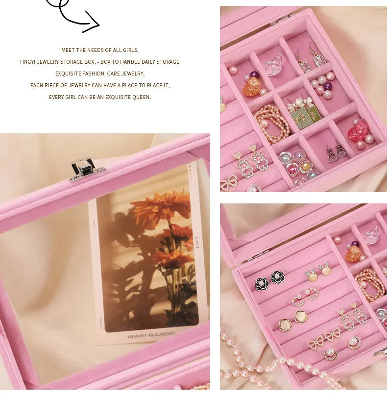 Jewelry Organizer Box – Necklace, Ring & Earring Holder