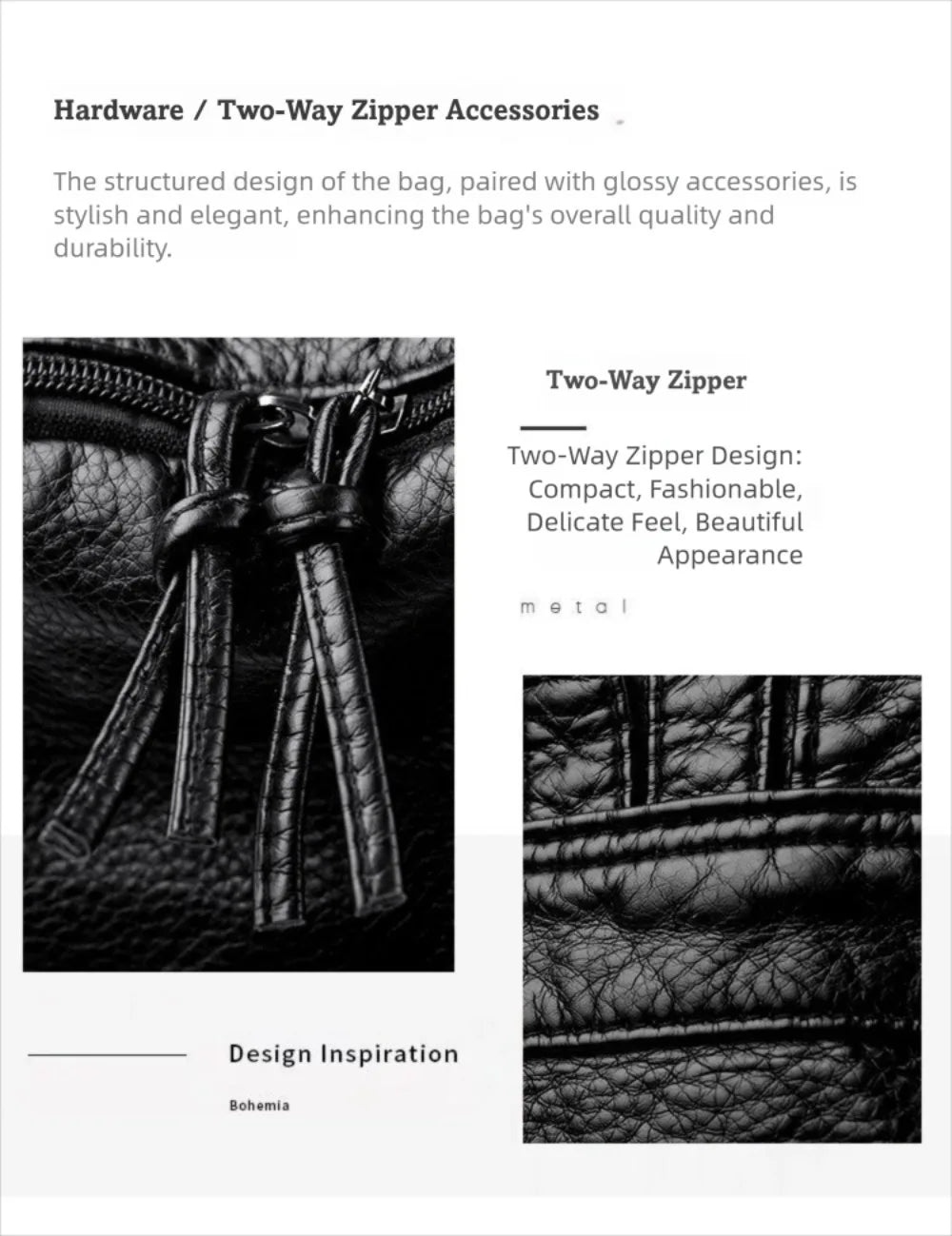 Stylish Rivet Backpack for Men & Women