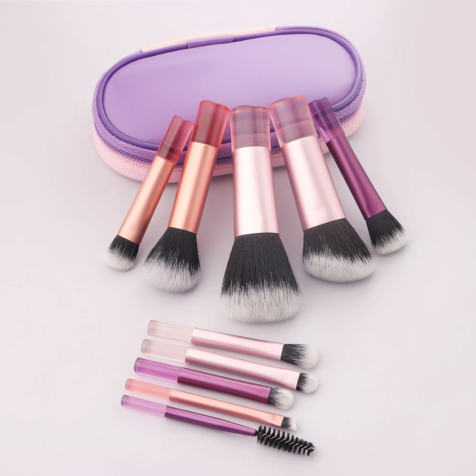Portable 10pcs Makeup Brush Kit