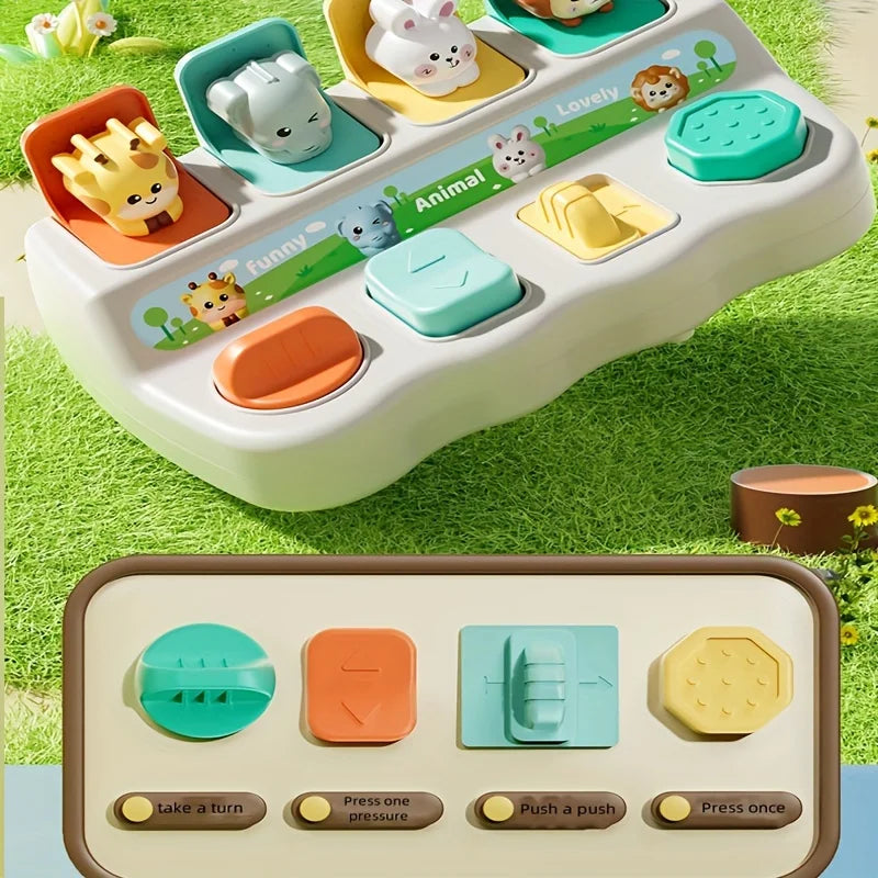 Kids Pop-Up Animal Learning Box