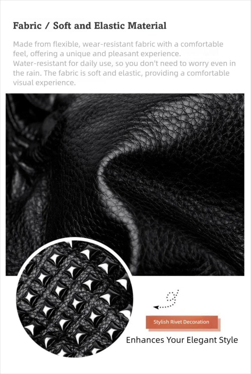 Stylish Rivet Backpack for Men & Women