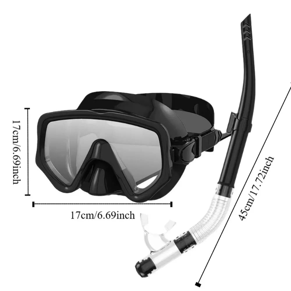 Full-Cover Snorkeling Mask Set