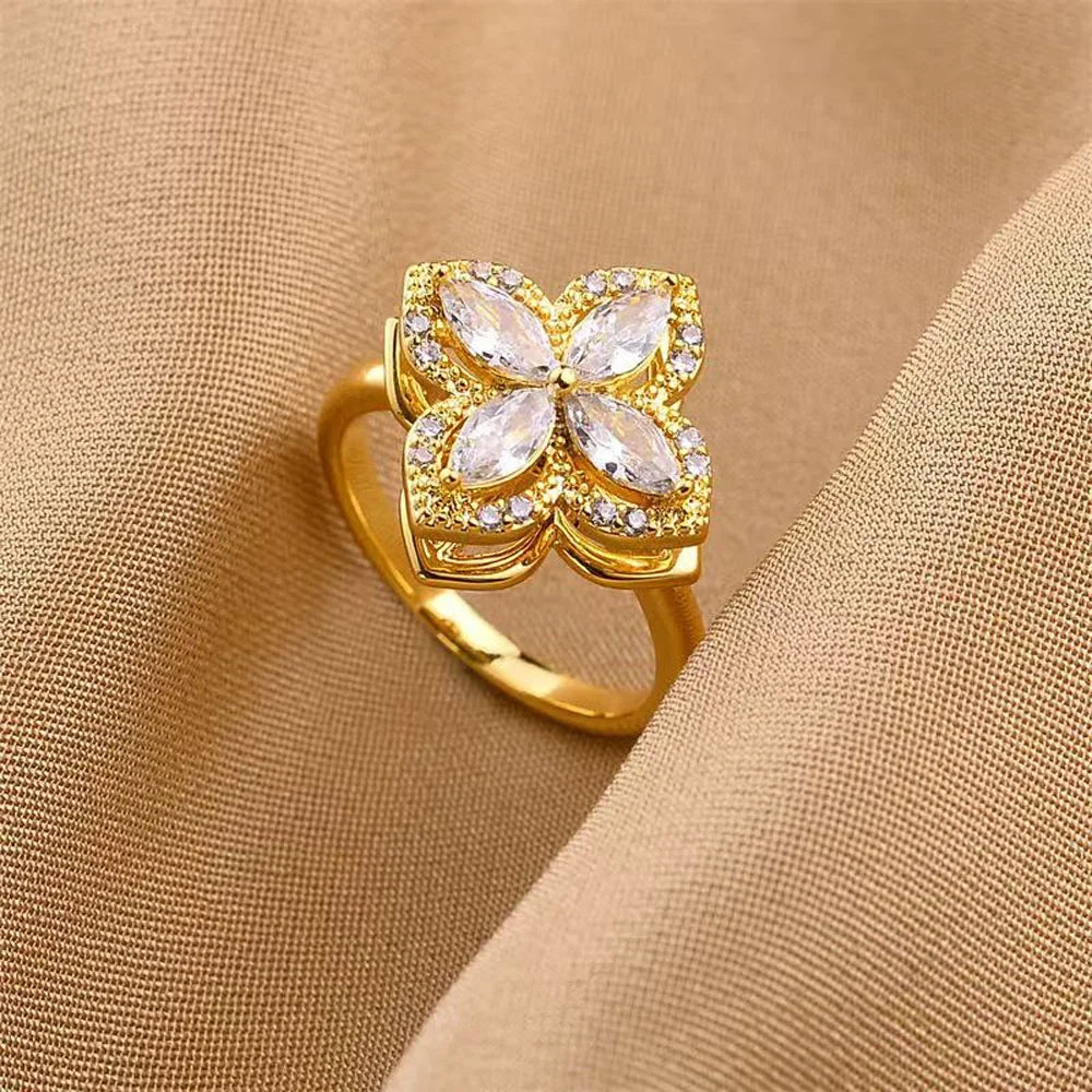 Elegant Zircon Open Ring