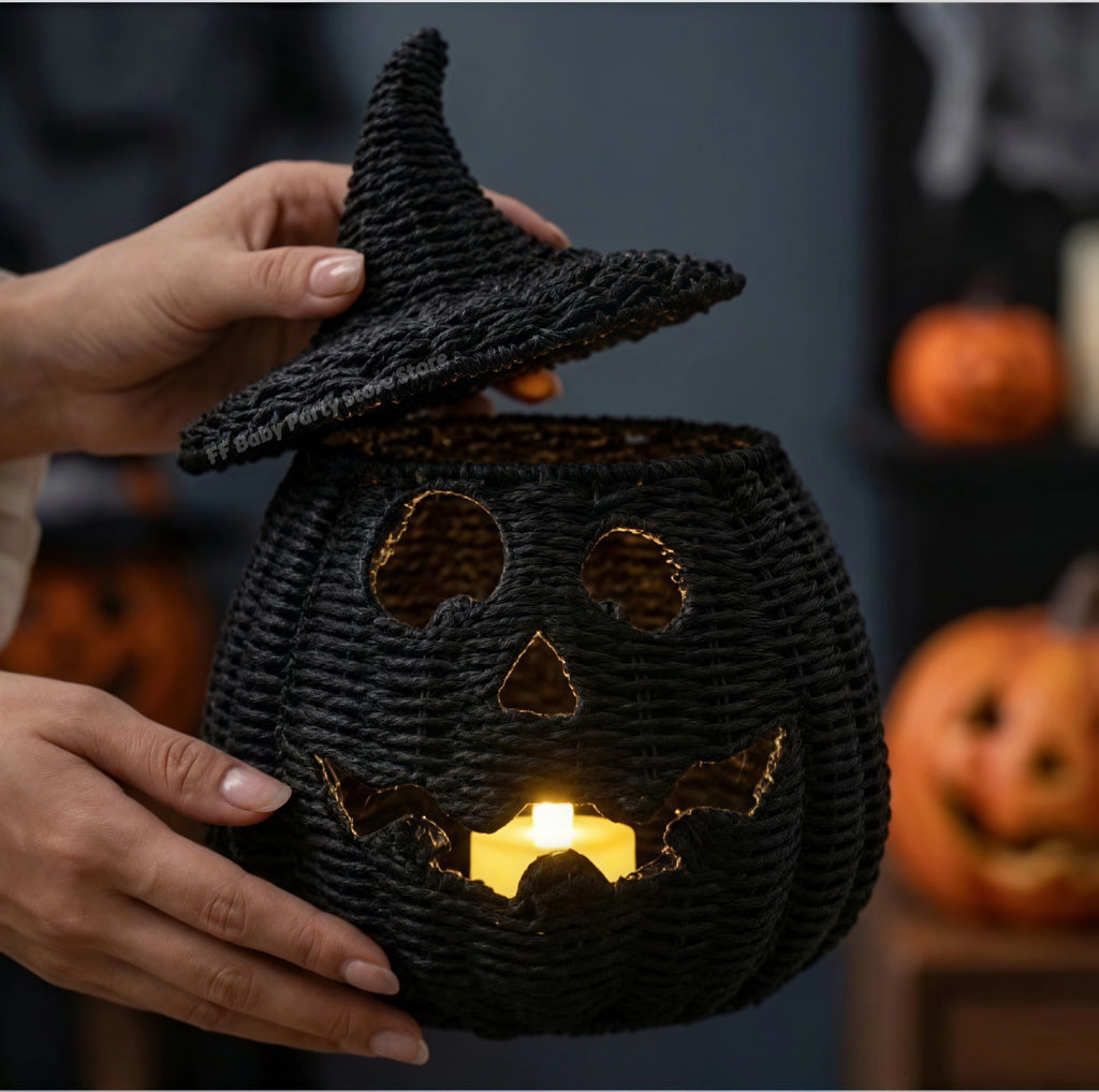 Halloween Witch Hat Pumpkin Ornament