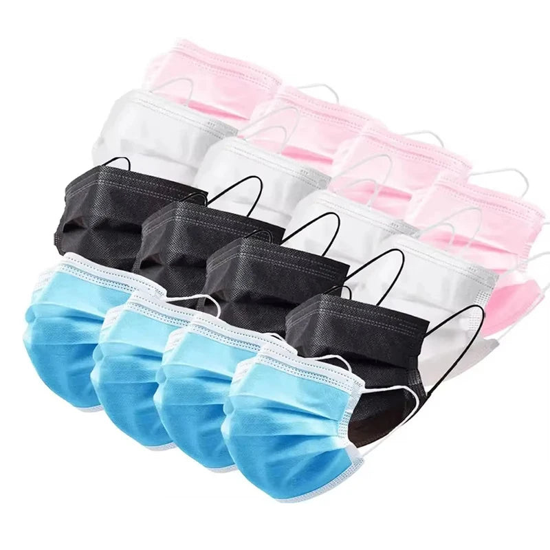 50Pcs 3-layer protective Face Masks