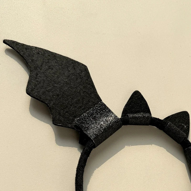 Halloween Glitter Bat Headband