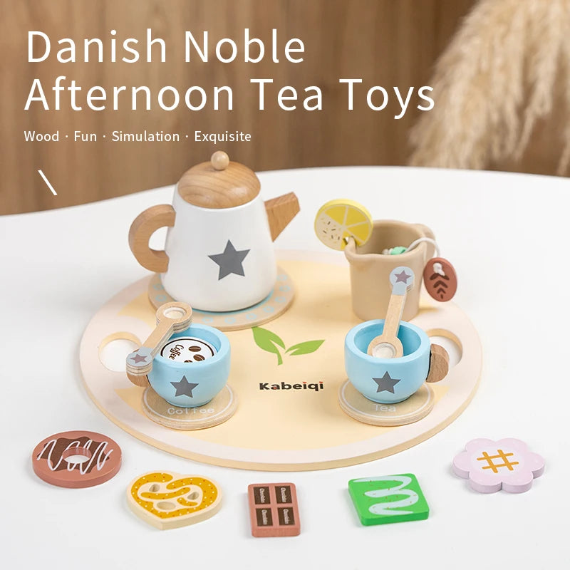 Kids Wooden Tea Party Toy