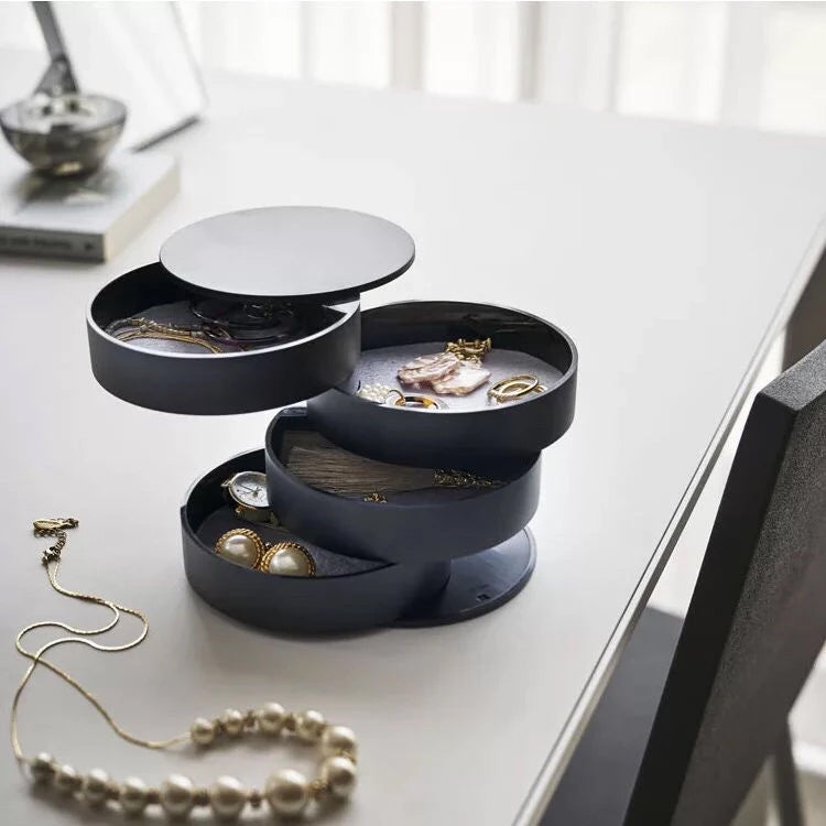Rotating Multi-Layer Jewelry Storage Box
