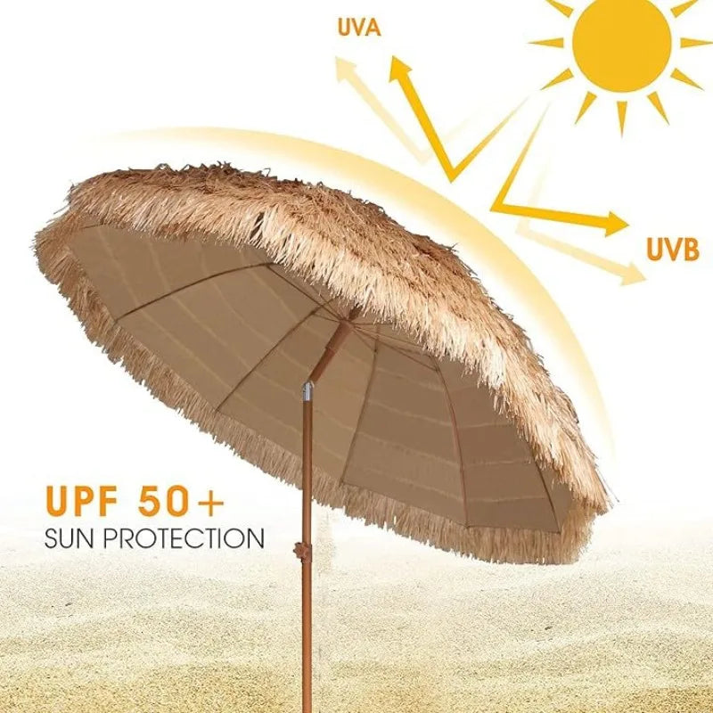 Large Thatched Beach Umbrella