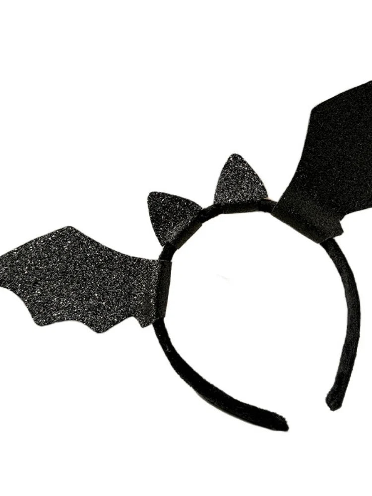 Halloween Glitter Bat Headband