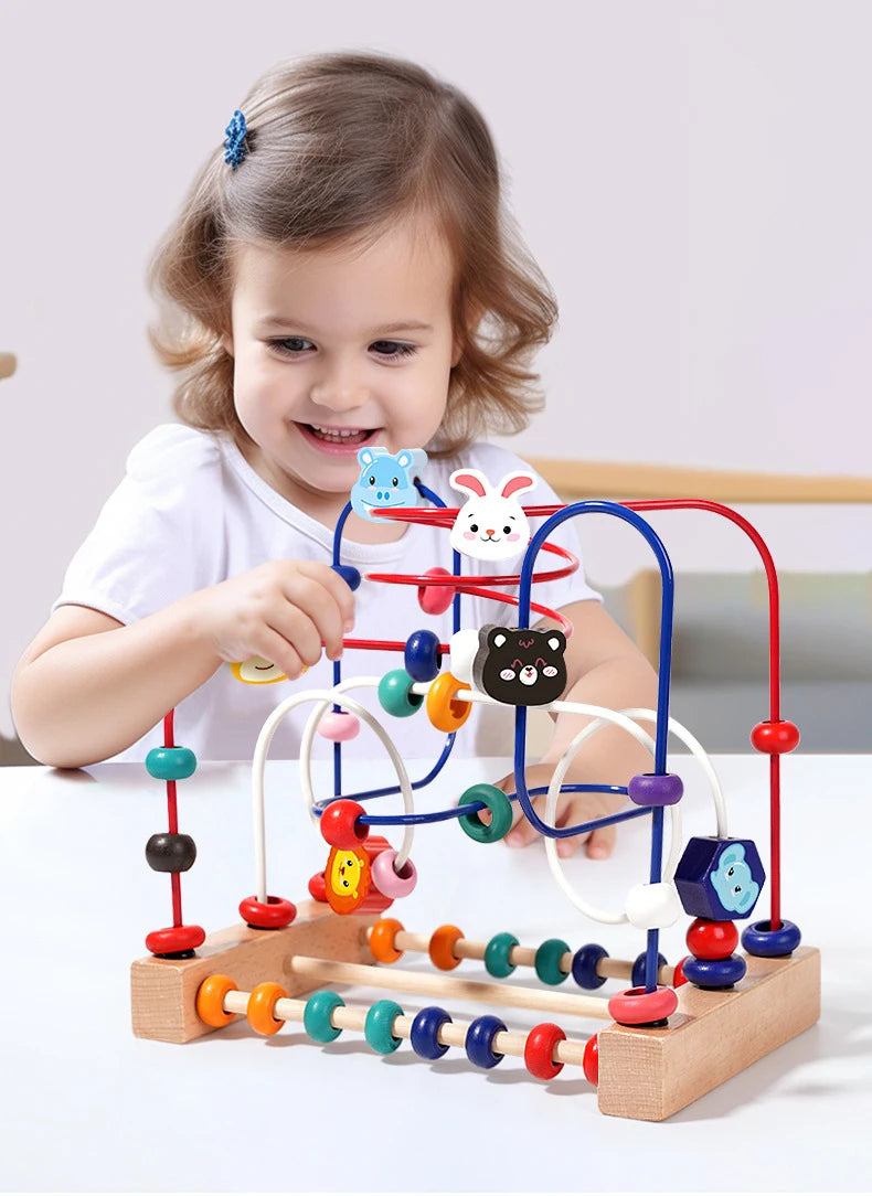 Kids Wooden Bead Maze Toy
