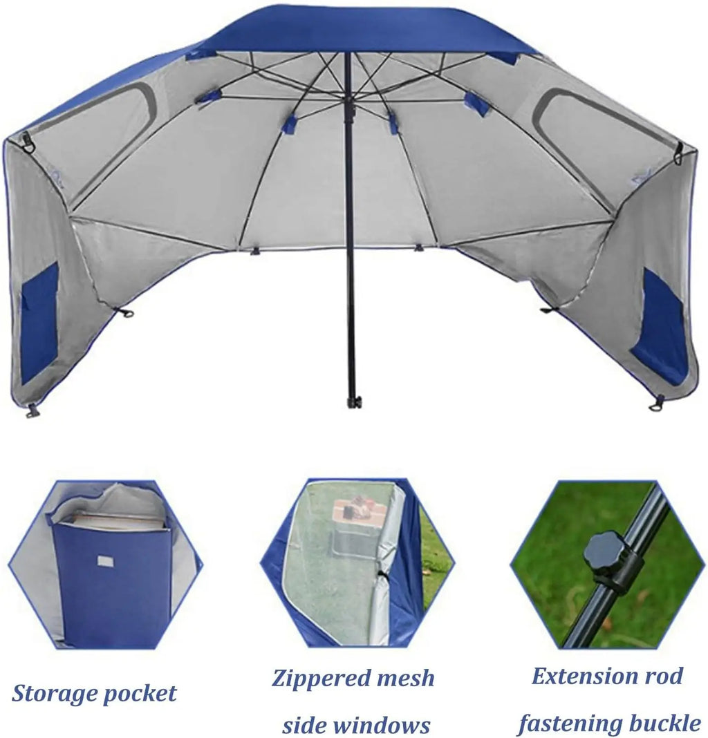 Large Windproof Outdoor Sunshade Umbrella