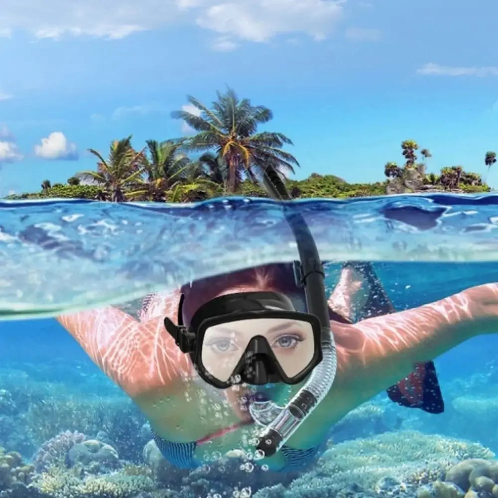 Full-Cover Snorkeling Mask Set