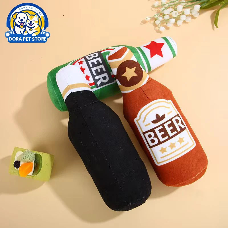 Funny Simulation Bottle Pet Toy – Dog & Cat