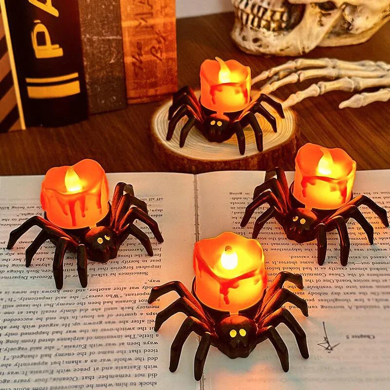 Halloween Spider LED Candle
