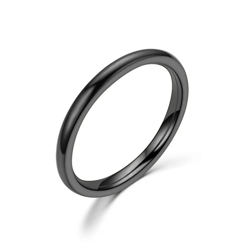2mm Thin Minimal Stainless Steel Ring (Sizes 6–13)