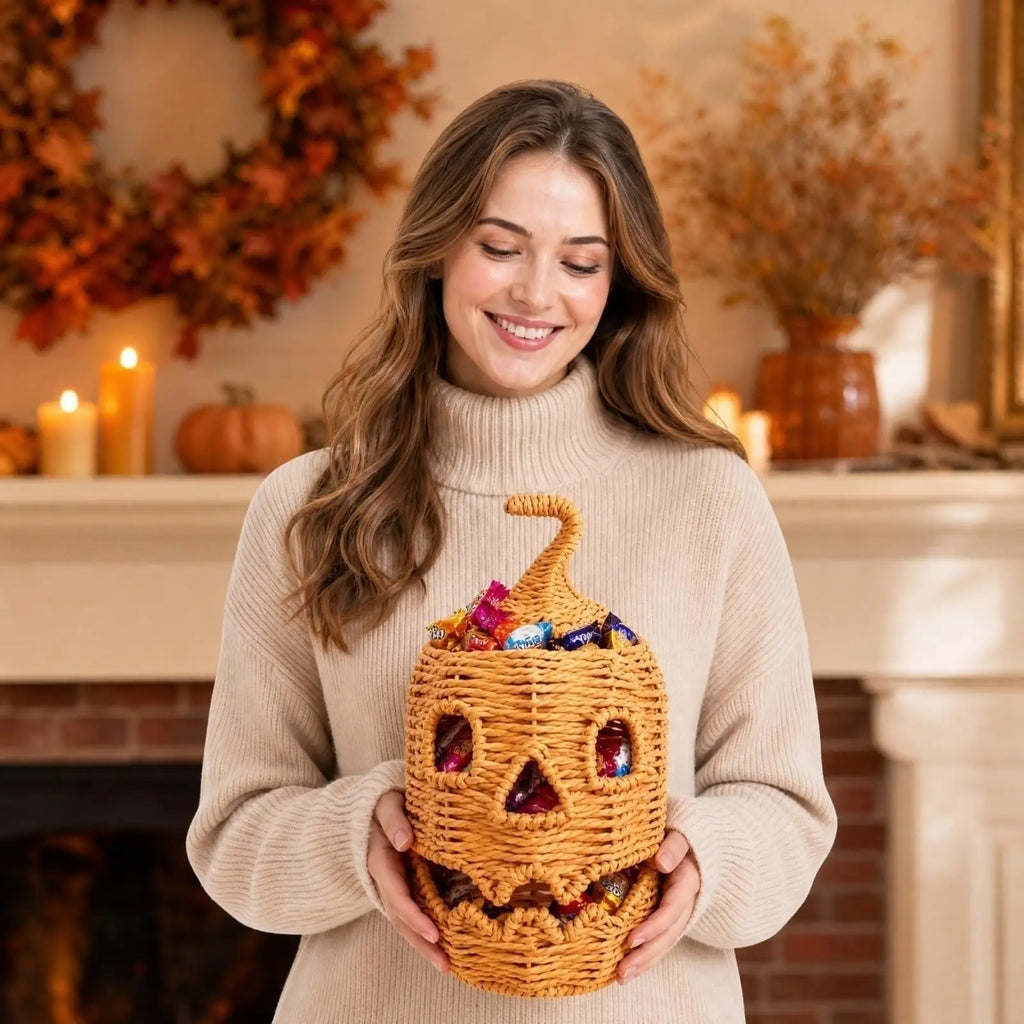 Halloween Witch Hat Pumpkin Ornament