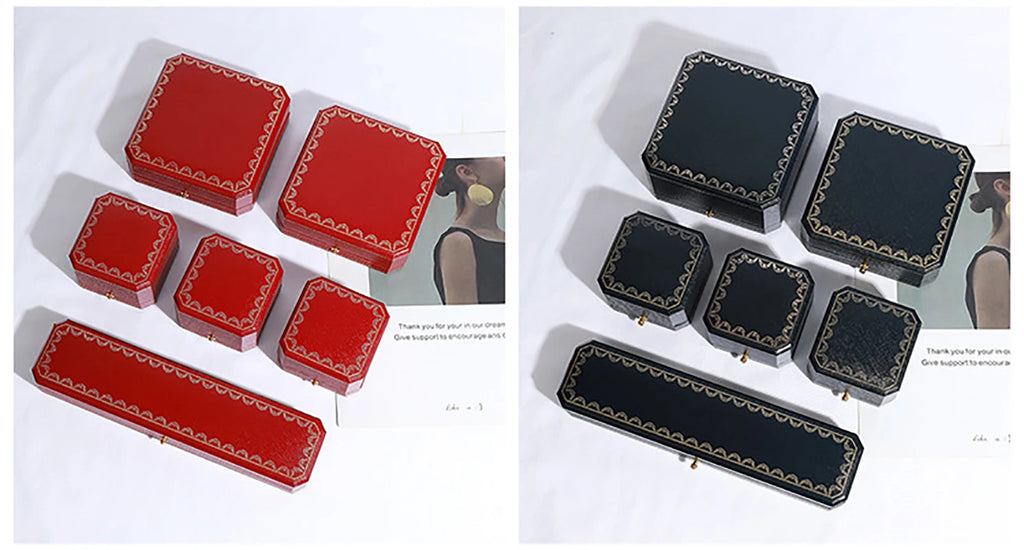 Octagonal PU Leather Jewelry Box
