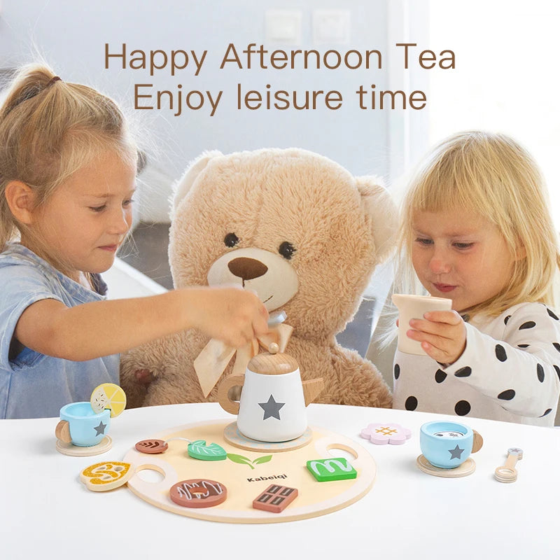 Kids Wooden Tea Party Toy