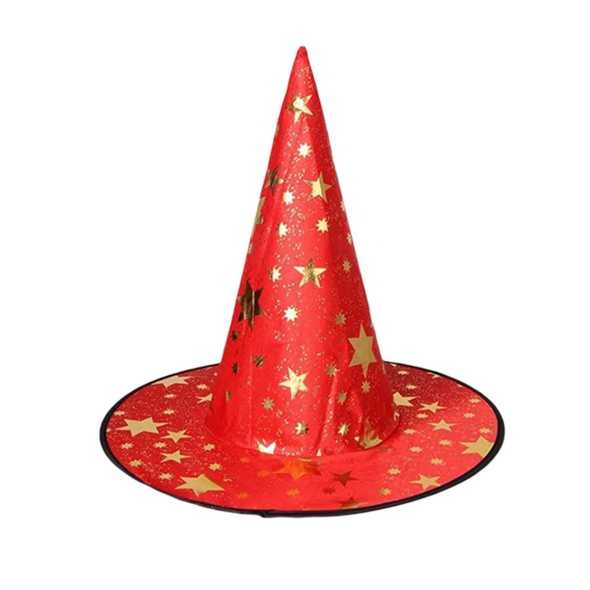 Halloween Star-Print Witch Hat