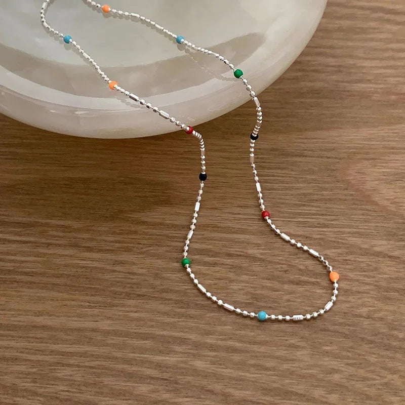 925 Sterling Silver Bead Necklace
