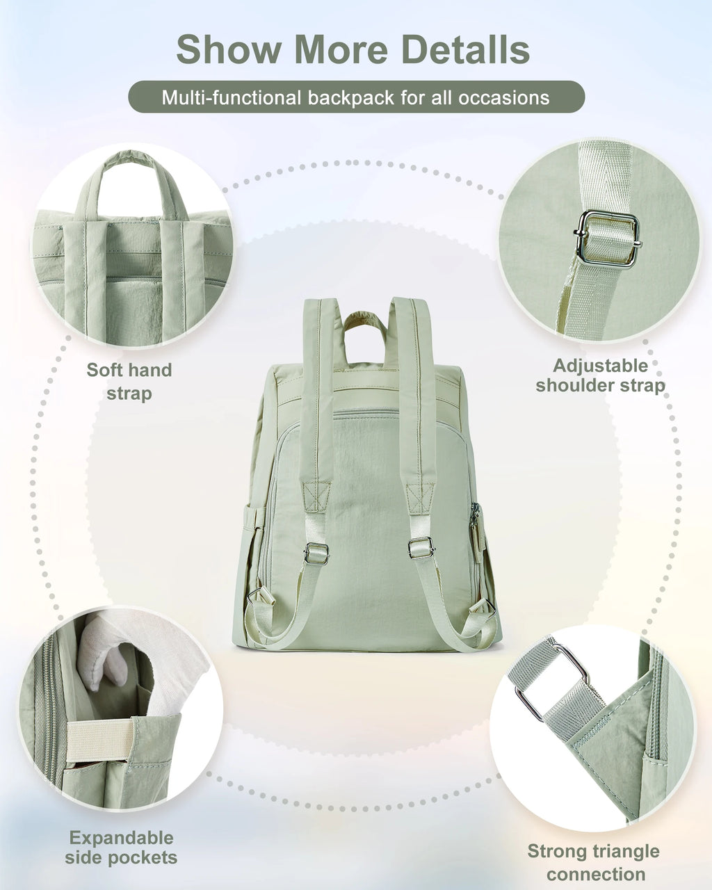Anti-Theft Lightweight Backpack