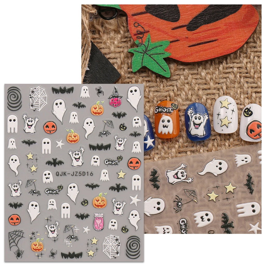 Halloween Raised Nail Stickers