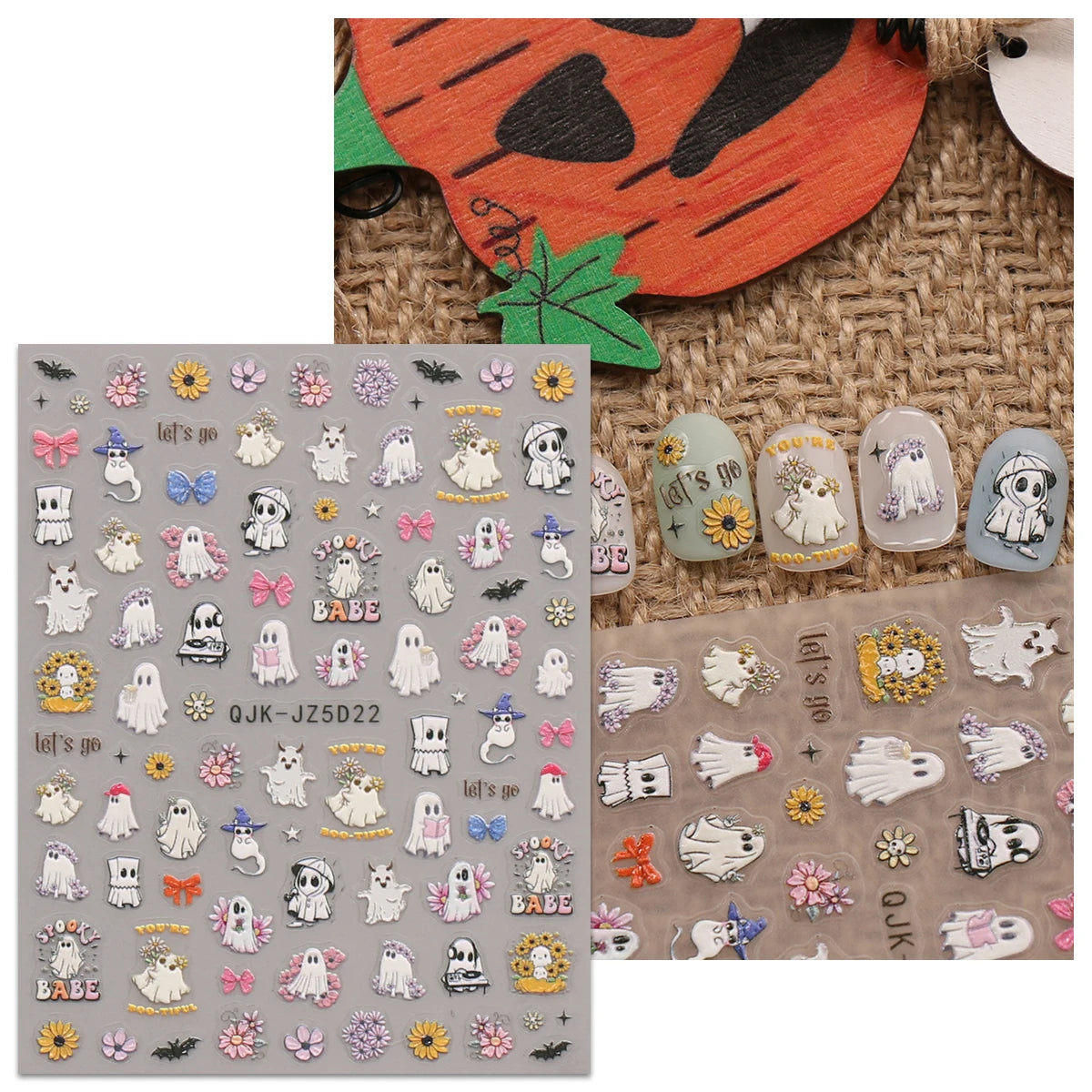 Halloween Raised Nail Stickers