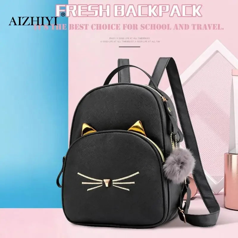 Small Cute Cartoon Cat Backpack