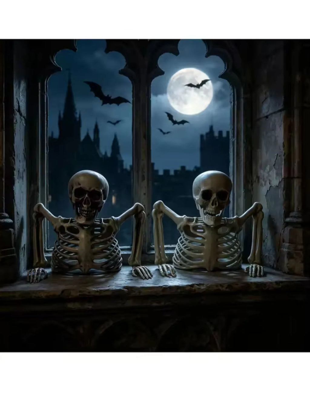 Halloween Half-Skeleton Decoration