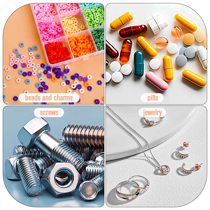 Transparent Jewelry Storage Organizer Box Organizer Display Case