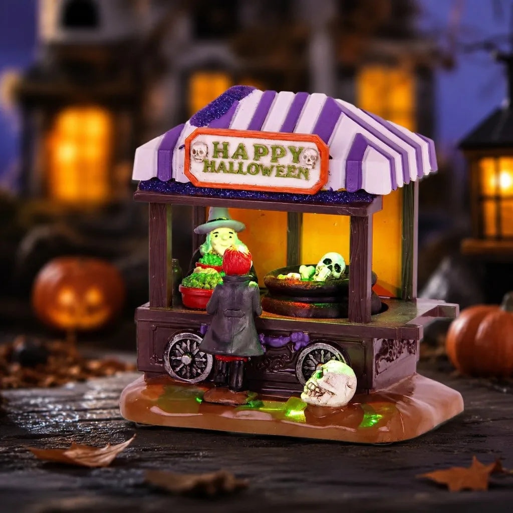 Halloween Light-Up Witch Market Stall