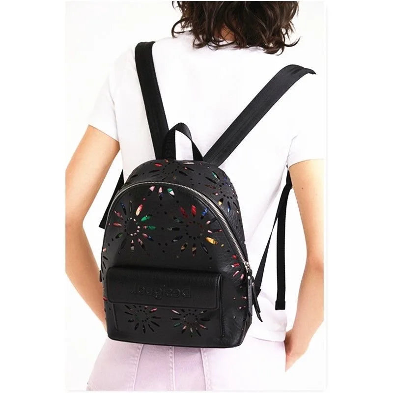 Light Luxury Hollow Flower Designer Backpack