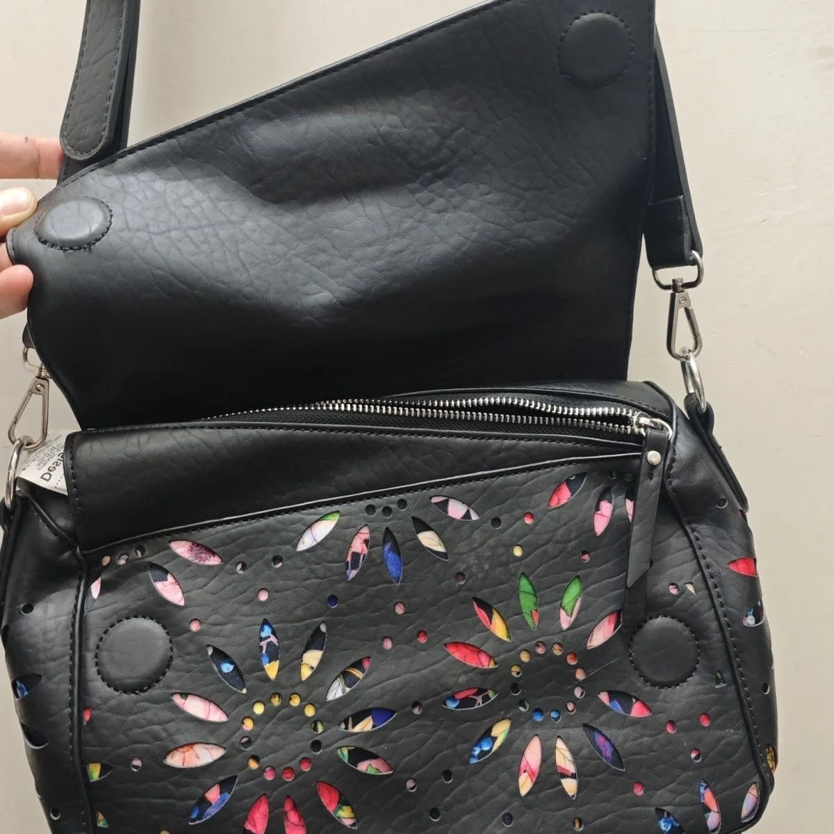 Light Luxury Hollow Flower Designer Backpack