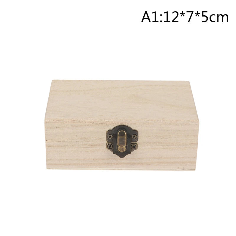 Rectangular Wooden Storage Box