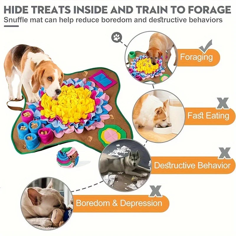 Pet Sniffing Training Mat – Slow Feeding