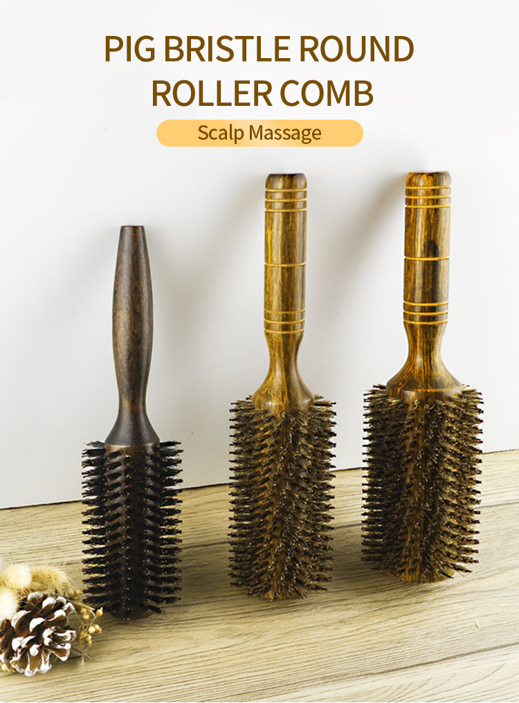 Professional Salon Boar Bristle Round Hair Brush