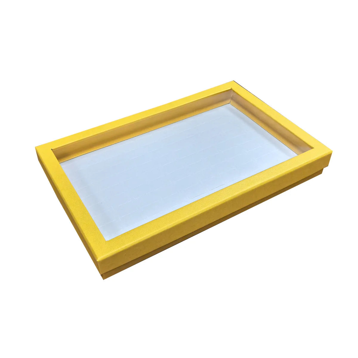 100-Slot Jewelry Display Box with Transparent Cover