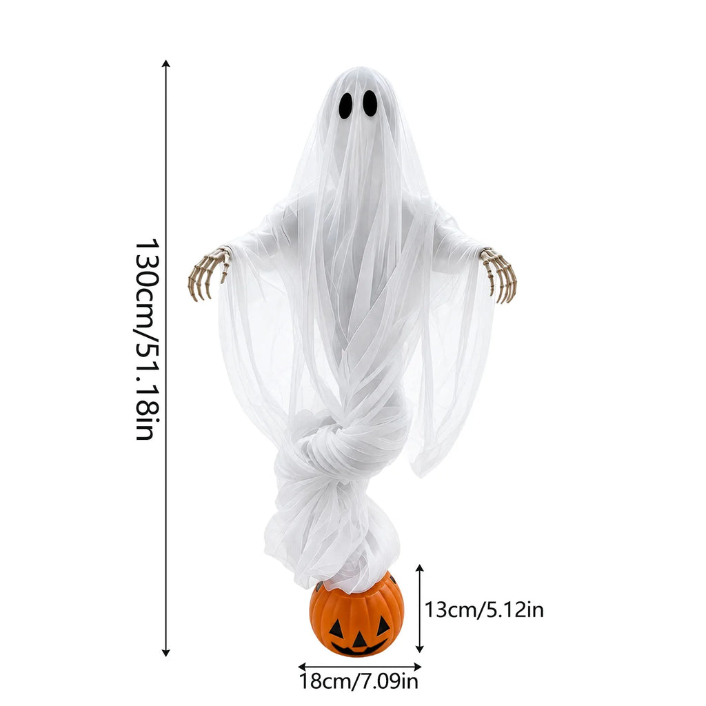 Halloween Light-Up Ghost & Pumpkin Decoration