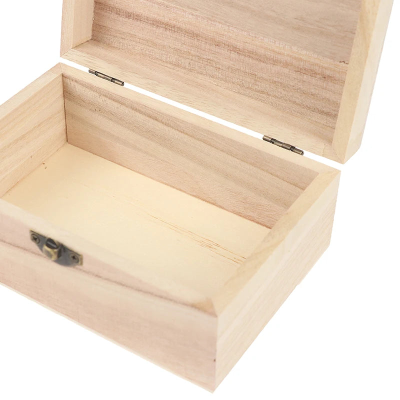 Rectangular Wooden Storage Box