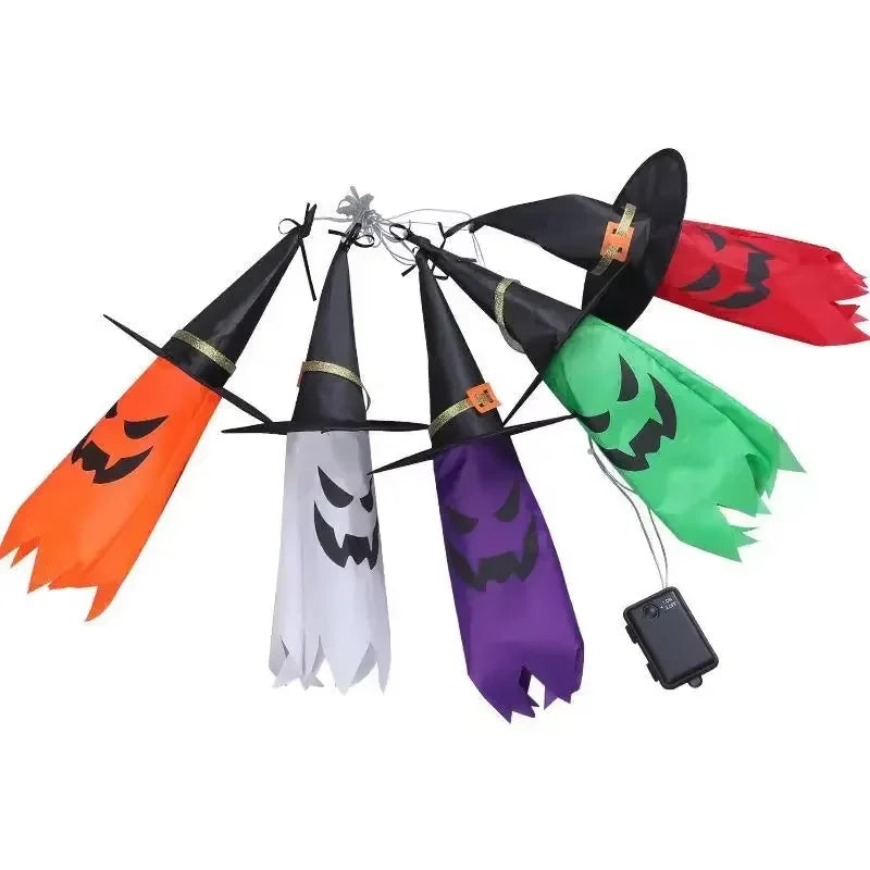 Halloween Light-Up Witch Ghosts – 5 Pack