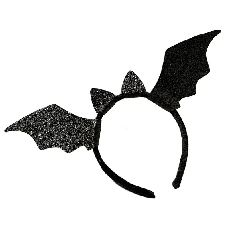 Halloween Glitter Bat Headband