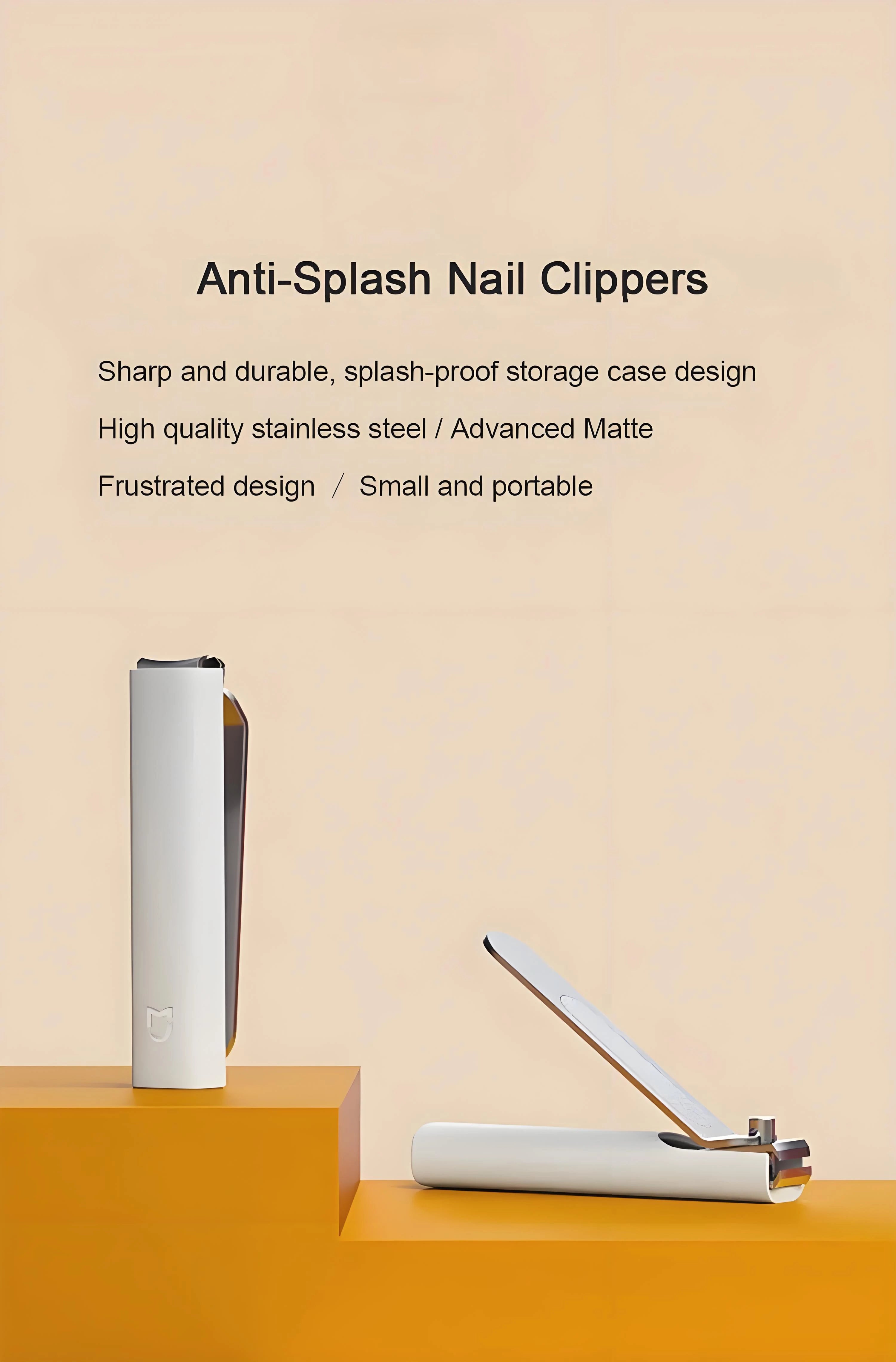 Stainless Steel Nail Clipper, Anti-Splash