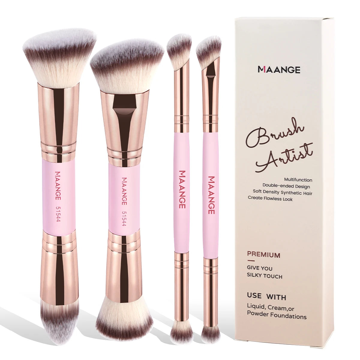 MAANGE 4pcs Makeup Brush Set
