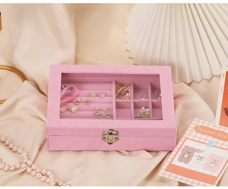 Jewelry Organizer Box – Necklace, Ring & Earring Holder