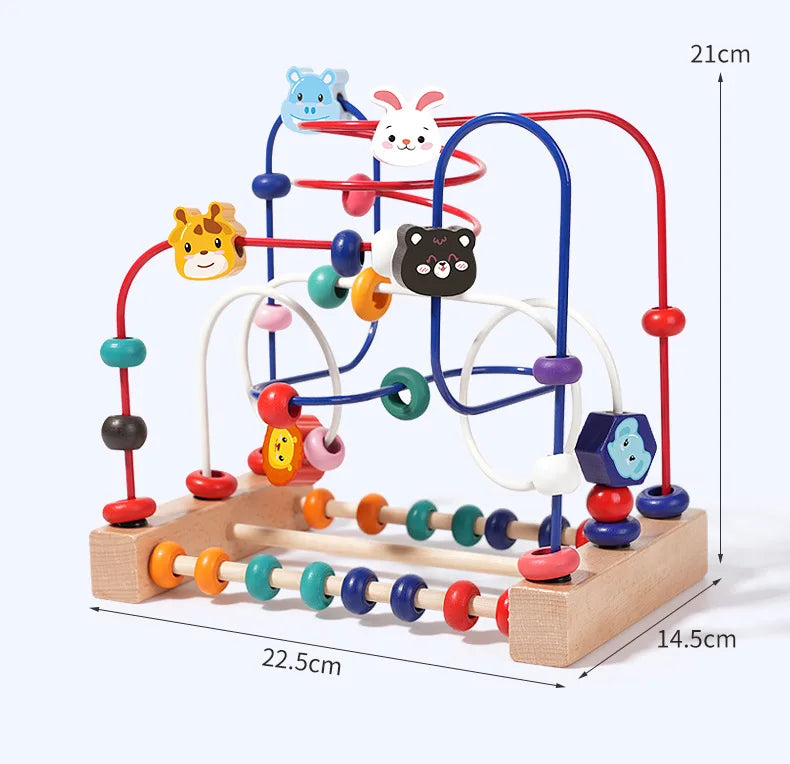 Kids Wooden Bead Maze Toy