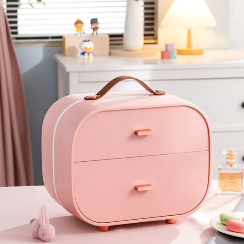 Travel Jewelry Organizer Box with Handle